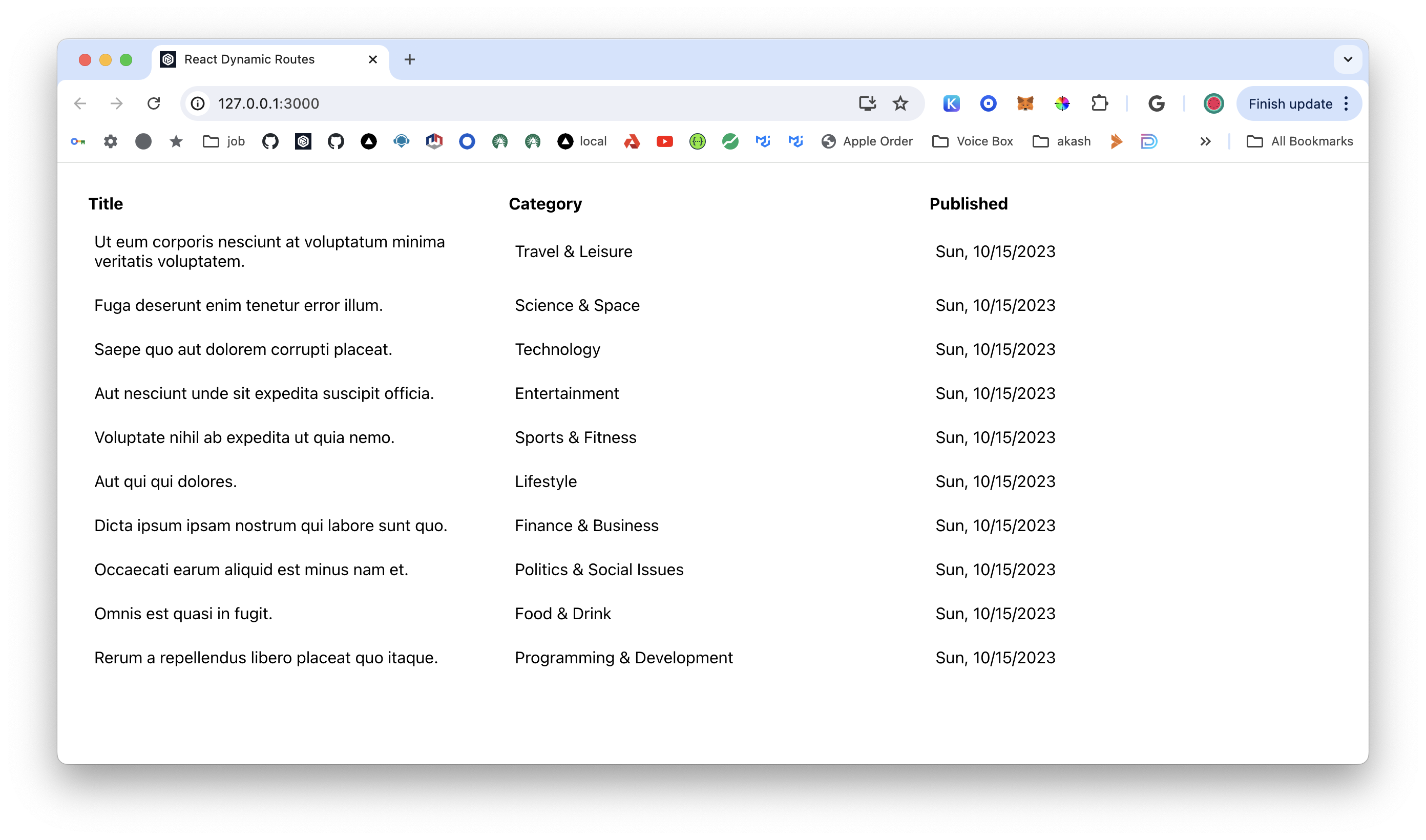 react-dynamic-routes